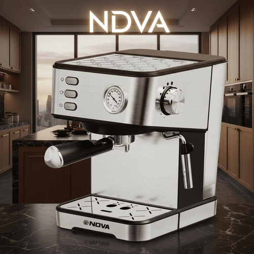 اسپرسو ساز تمام استیل 147 ندوا_فشار ۲۵ بار مدل NODVA_147
