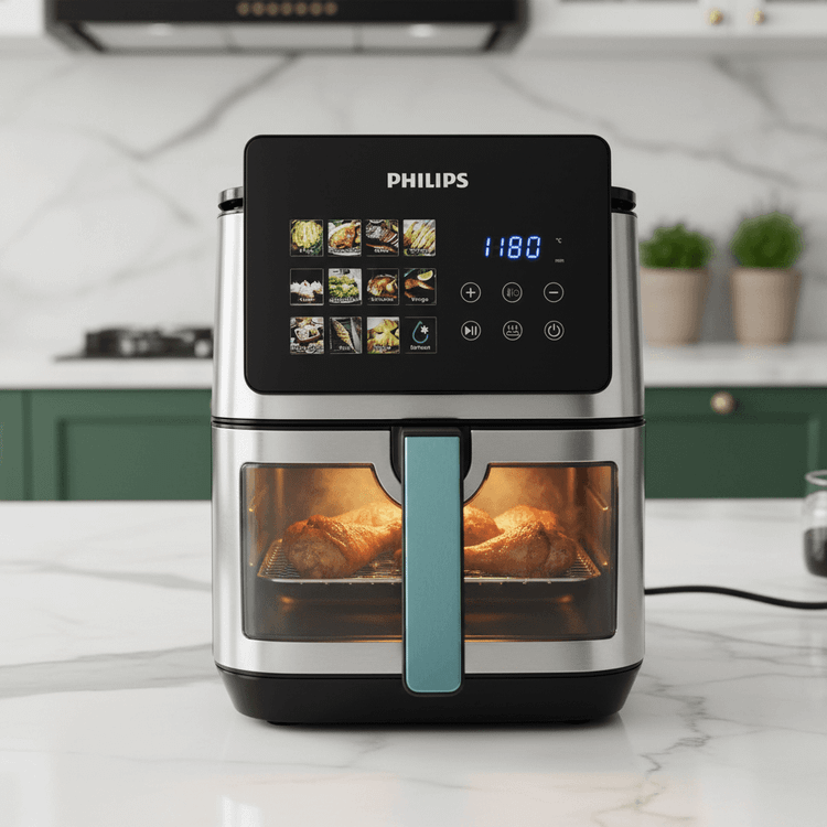 رخکن دوالمنت 15 لیتر فیلیپس- مانیتوردار جلو شیشه ای- توان3800 وات مدل PH-9276
