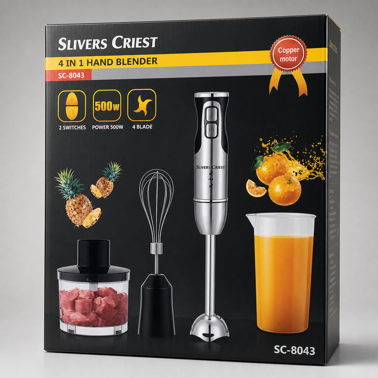 گوشت‌ کوب برقی ۴ کاره سیلور کرست Slivers Criest (مدلSC-8043)