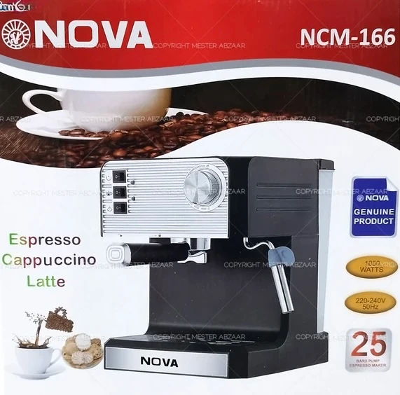 اسپرسو ساز فشاربخار 25 بار مدل NCM-166
