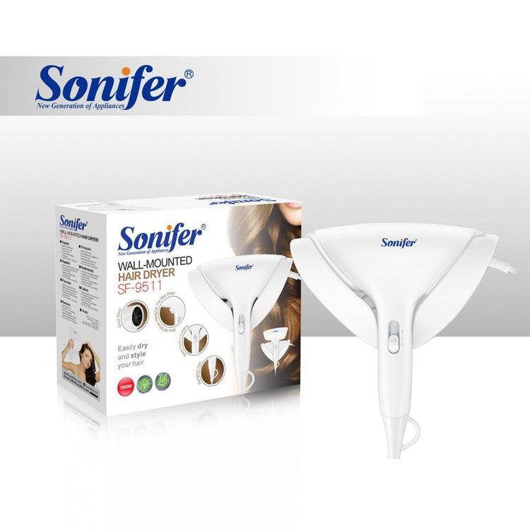 سشوار دیواری سونیفر مدل SF-9511 | توان 1600 وات | مناسب خانه، هتل و سالن